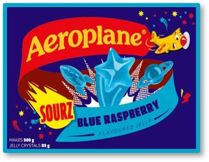 Aeroplane Sourz Jelly Blue Raspberry 85g