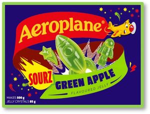 Aeroplane Sourz Jelly Green Apple 85g