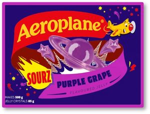 Aeroplane Sourz Jelly Purple Grape 85g