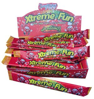 CBR Xtreme Fun Sour Chew Strawberry 22g