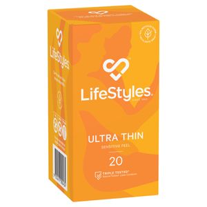LifeStyles Ultra Thin Condoms 20pk NEW
