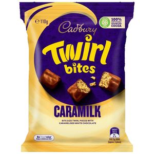 Cadbury Bites Twirl Caramilk 130g