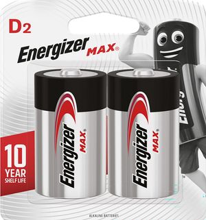 Energizer Max D 2pk