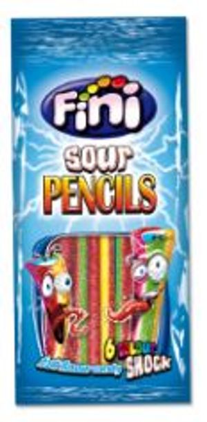 Fini Rainbow Sour Pencils 100g
