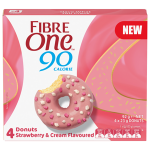 Fibre One Donut Strawberry & Cream 92g