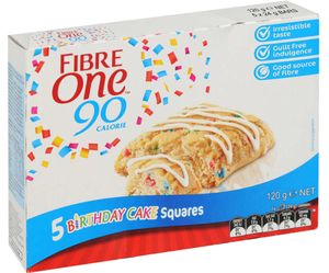 FO Snack Bar 5 B/day Cake Squares 120g