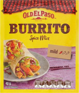 OEP Burrito Seasoning Mix 40g