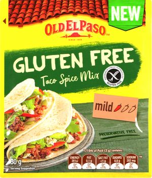 Old El Paso G Free Taco Spice Mix 30g