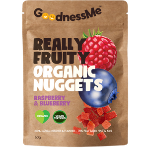 GoodnessMe F/Nuggets Rasp & B/berry 50g