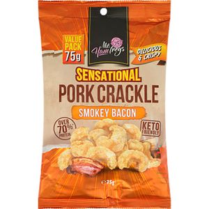 Mr Hamf Pork Crackle Smokey Bacon 75g