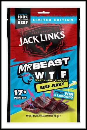 Jack Links Mr Beast WTF Beef Jerky 45g