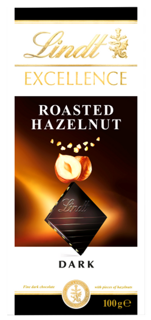 Lindt Excellence Roasted H/nut 100g