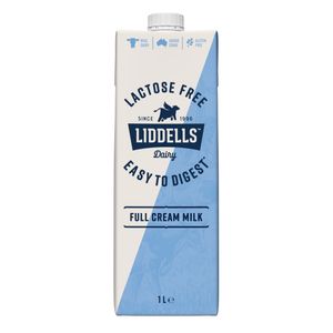 Liddells Lactose Free Full Cream Milk 1l