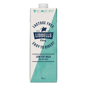 Liddells Lactose Free Low Fat Milk 1l