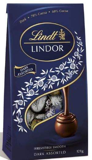 Lindt Lindor Dark Asstd Pouch 121g