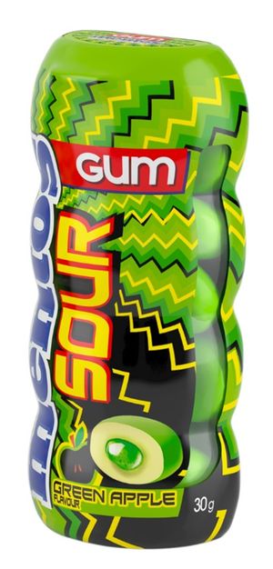 Mentos Sour Gum Apple P/Bottle 30g