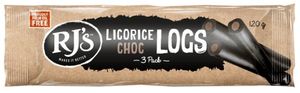 RJ's Licorice Choc Log Triple 120g