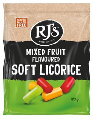 RJs Mixed Fruit Flav Soft Licorice 280g
