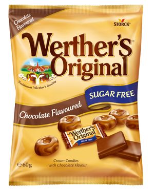 Werthers Original S/Free Bag - Choc 60g