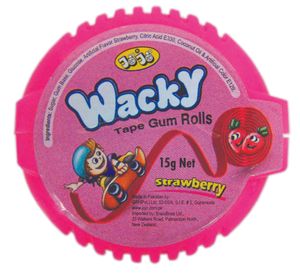 JoJo Wacky Tape Gum S/berry 15g