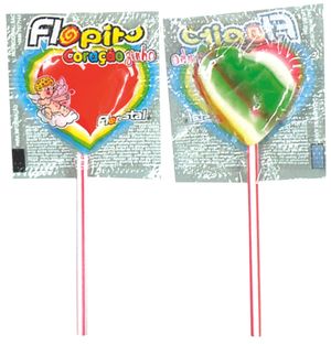 CBR Little Coloured Heart Lollipop 6g