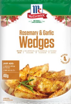 Mccormick Rosemary & Garlic Wedges 40g