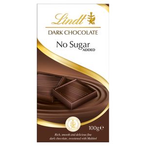 Lindt Dark No Sugar Added 100g 2019