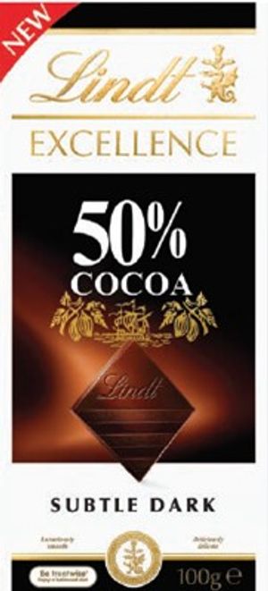 Lindt Excellence 50% Cocoa 100g