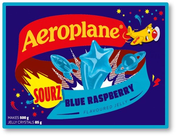 Aeroplane Sourz Jelly Blue Raspberry 85g