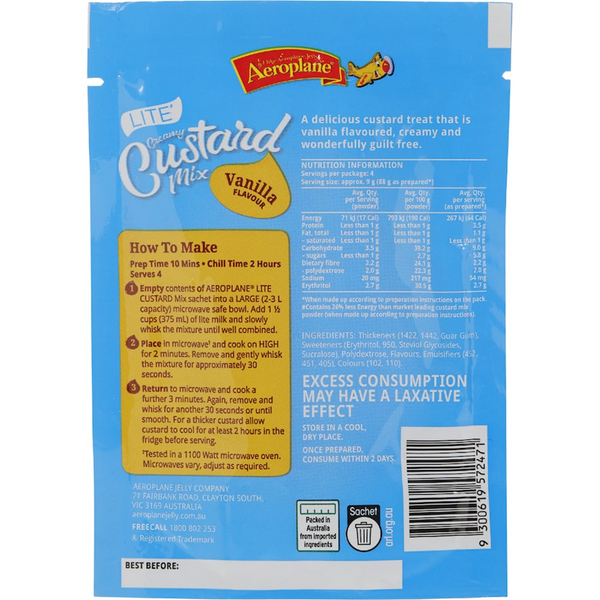 Aeroplane Custard Lite Vanilla 35g
