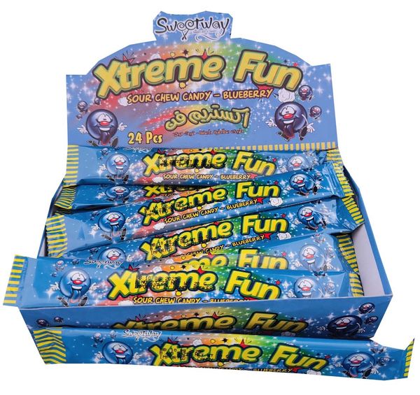 CBR Xtreme Fun Sour Chew Blueberry 22g