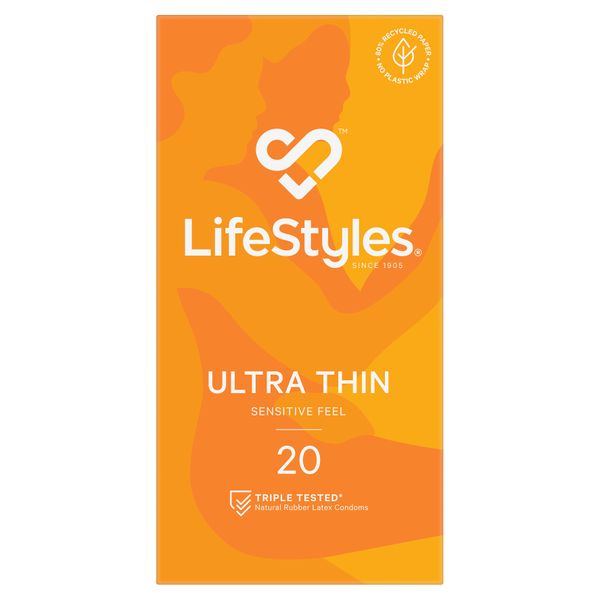 LifeStyles Ultra Thin Condoms 20pk NEW