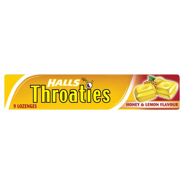 Halls Throaties Honey & Lemon 34g