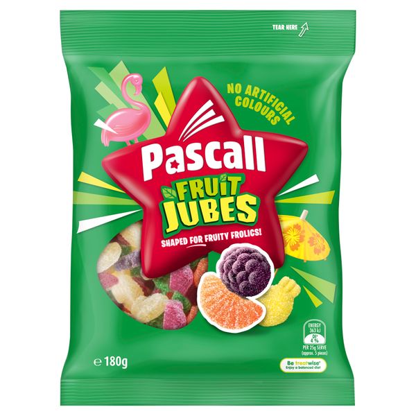 Pascall Fruit Jubes 180g