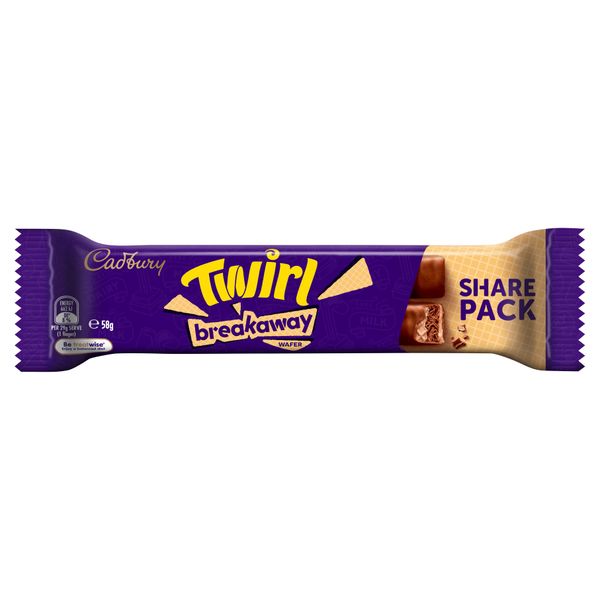 Cadbury Twirl Breakaway Premium Bar 58g