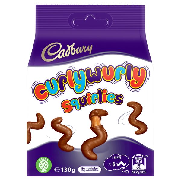 Cadbury Curly Wurly Squirlies Bites 130g