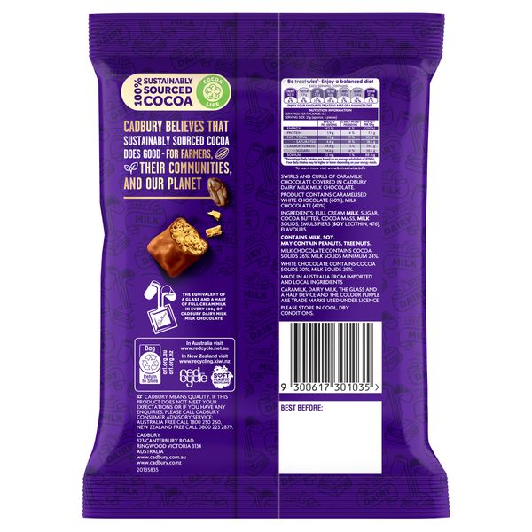 Cadbury Twirl Caramilk Bites 130g