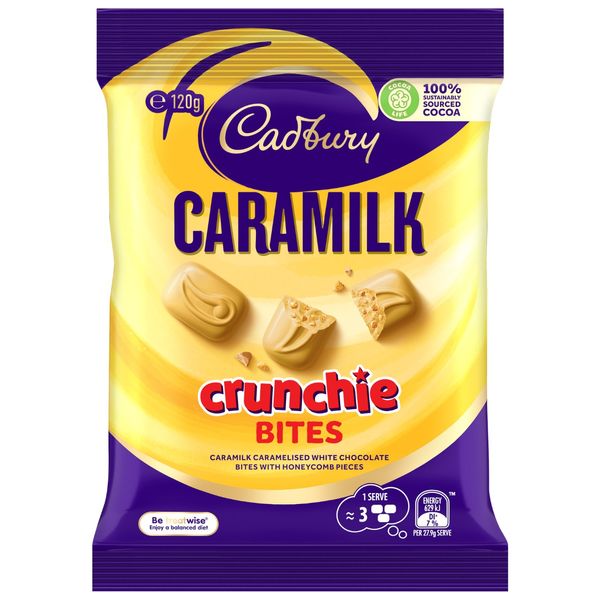 Cadbury Crunchie Caramilk Bites 120g