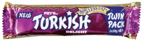 Cadbury Frys Turkish Delight 2 Bars 76g