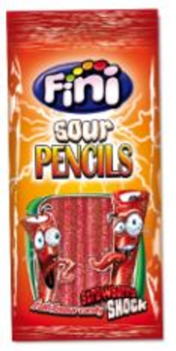 Fini Sour Pencil Strawberry Bag 100g