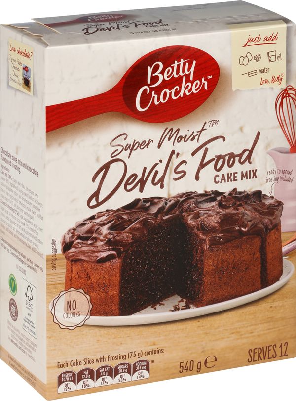 BC Cake Mix Devils Food G/F 550g