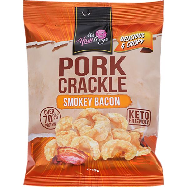 Mr Hamf Pork Crackle Smokey Bacon 25g