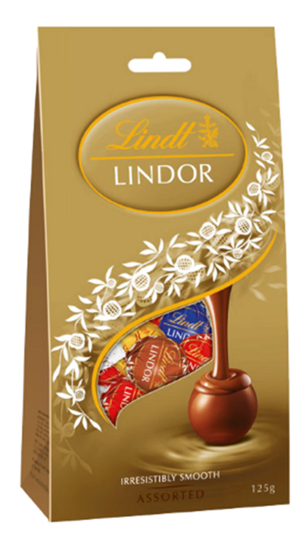 Lindt Lindor Asstd Pouch 125g