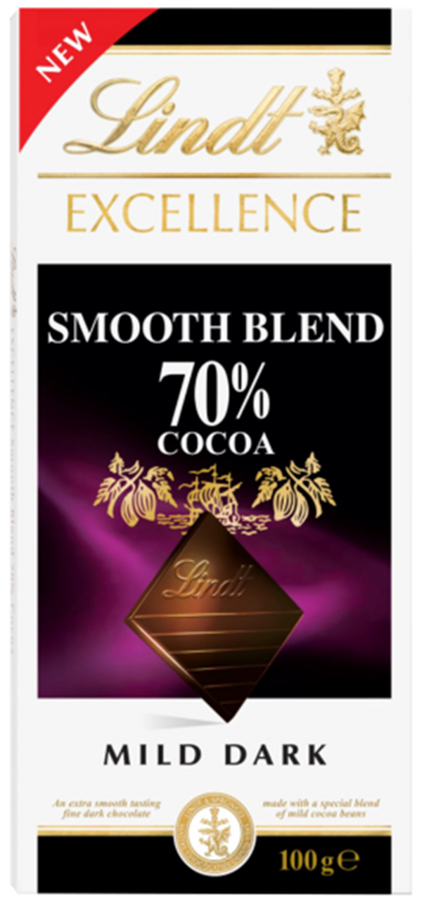 Lindt Excellence 70% Smooth Blend 100g