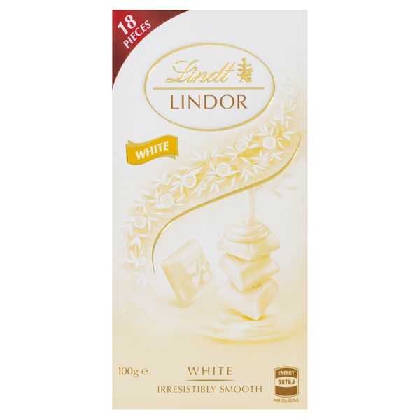 Lindt Lindor Blocks White 100g