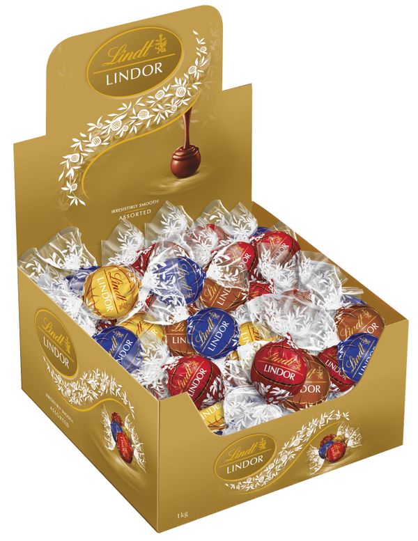 Lindt Lindor Asstd Counter Unit 1kg