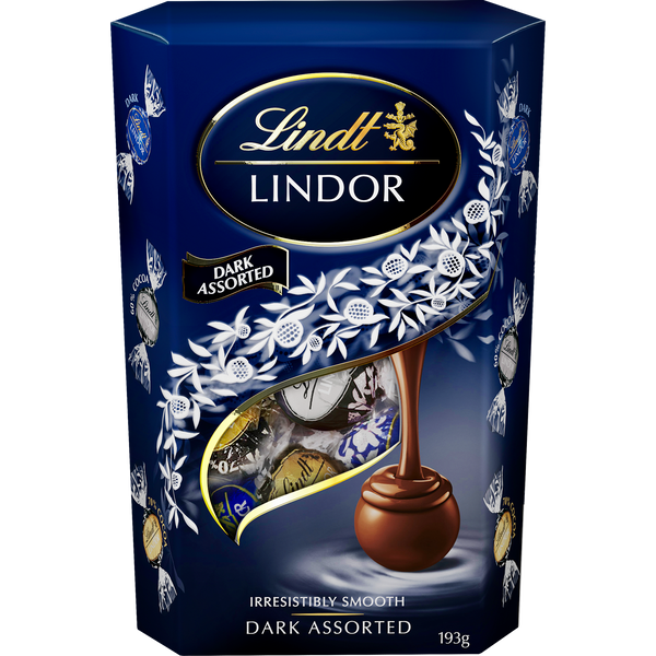 Lindt Lindor Dark Asstd Cornet 193g