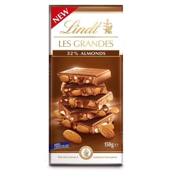 Lindt Les Grandes Milk Almond 150g