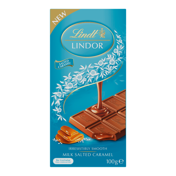 Lindt Lindor Blocks Salted Caramel 100g