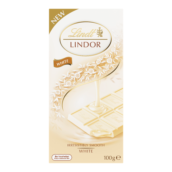 Lindt Lindor Blocks White Chocolate 100g